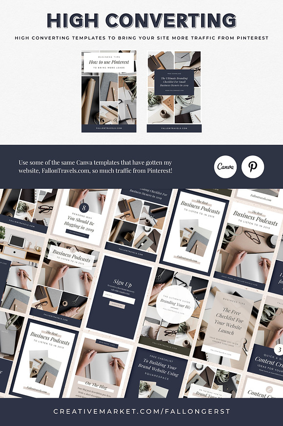 Pinterest Templates for Canva in Pinterest Templates - product preview 6