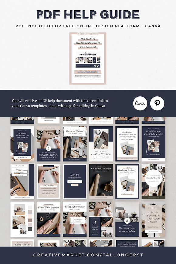 Pinterest Templates for Canva in Pinterest Templates - product preview 7