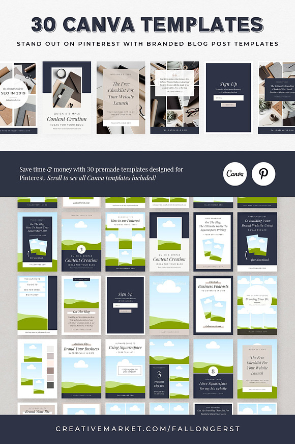 Pinterest Templates for Canva in Pinterest Templates - product preview 8