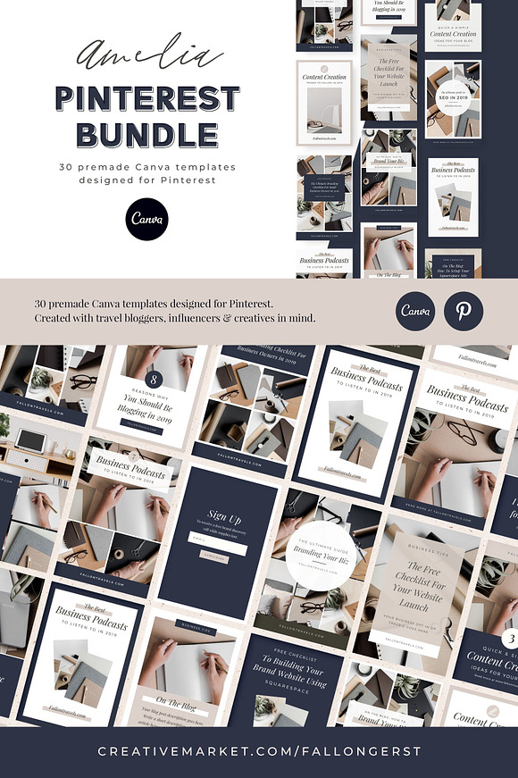 Pinterest Templates for Canva in Pinterest Templates - product preview 10