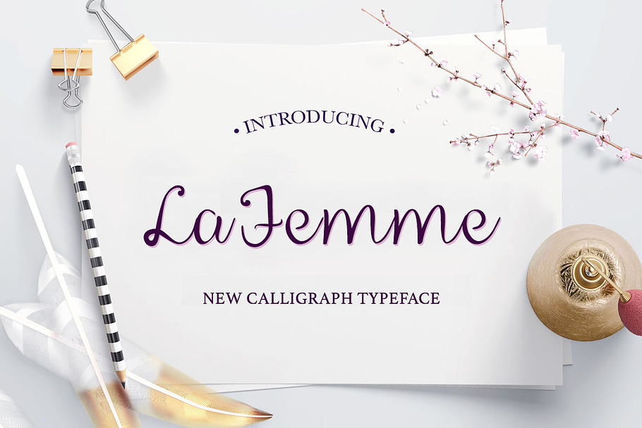La Femme Script in Script Fonts - product preview 8