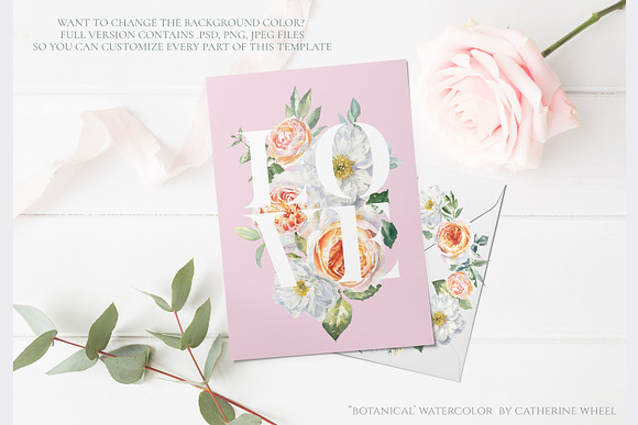 FREEBIE Floral Typography Free in Illustrations - product preview 1