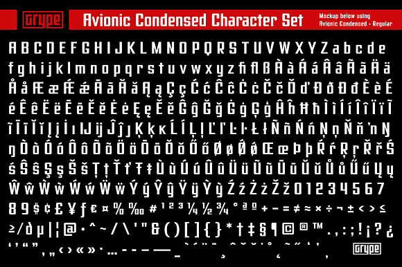 Avionic Condensed Family in Sans-Serif Fonts - product preview 6
