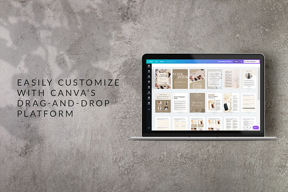 Workbook Canva Template | Mink in Magazine Templates - product preview 7