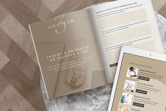 Workbook Canva Template | Mink in Magazine Templates - product preview 8