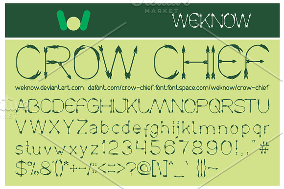 Crow Chief font in Display Fonts - product preview 1