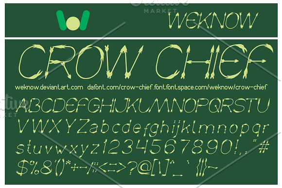 Crow Chief font in Display Fonts - product preview 4