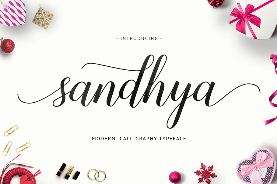 Sandhya Script  in Script Fonts - product preview 8