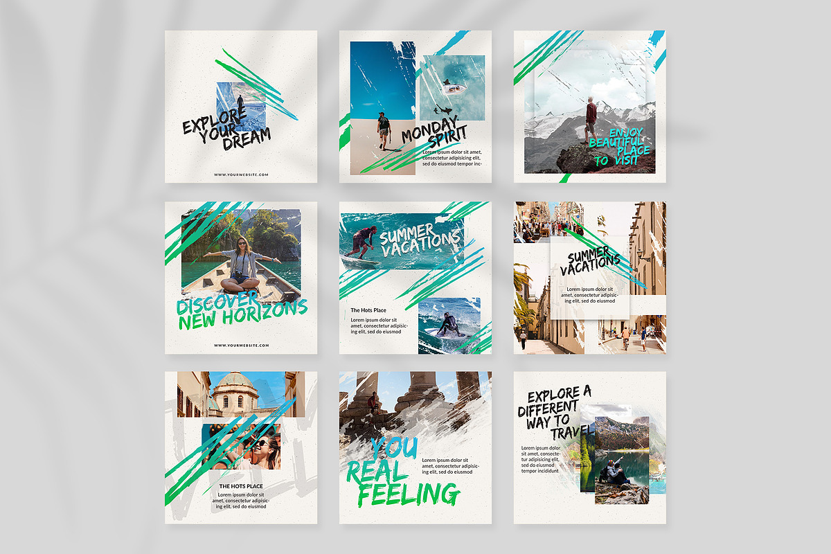 Travel Time Instagram Templates in Instagram Templates - product preview 8