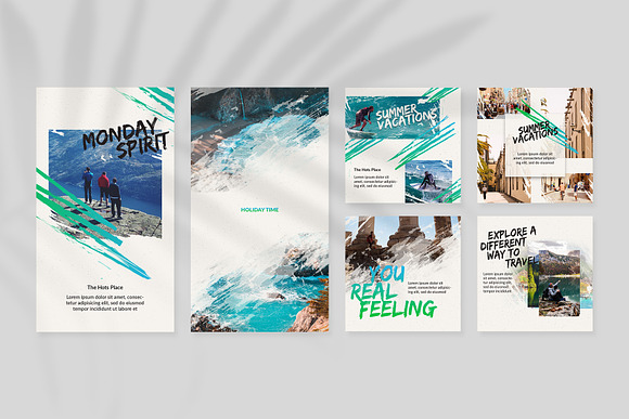 Travel Time Instagram Templates in Instagram Templates - product preview 7
