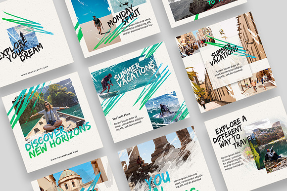 Travel Time Instagram Templates in Instagram Templates - product preview 8