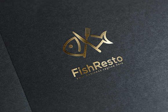 Fish Resto Logo in Logo Templates - product preview 1
