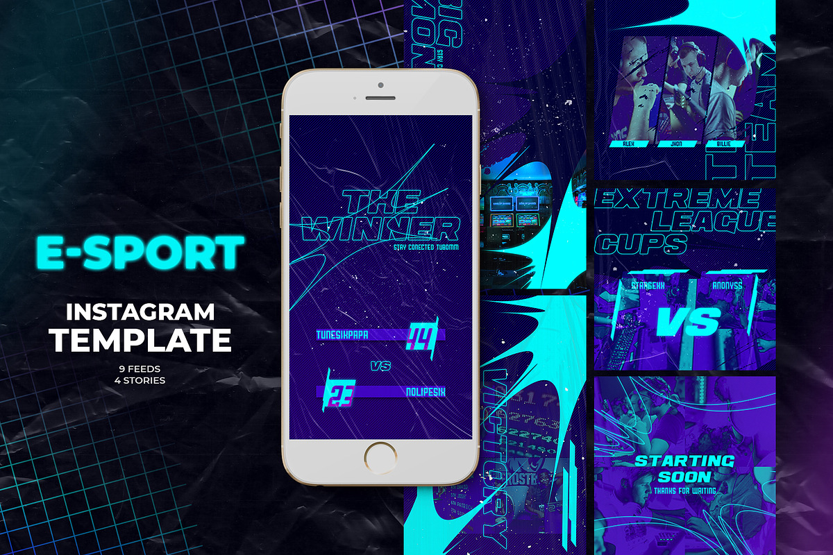 E-Sport Instagram Templates in Instagram Templates - product preview 8