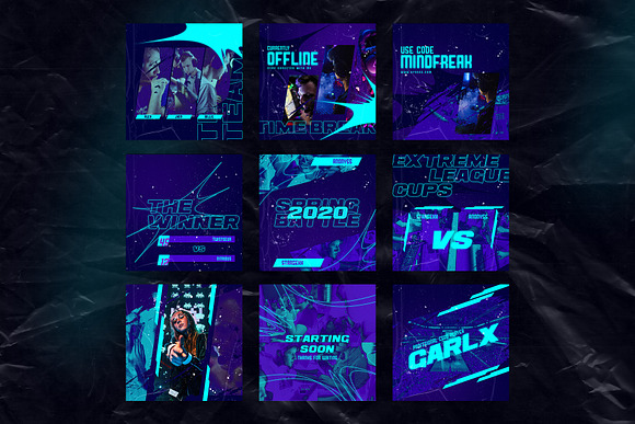 E-Sport Instagram Templates in Instagram Templates - product preview 1
