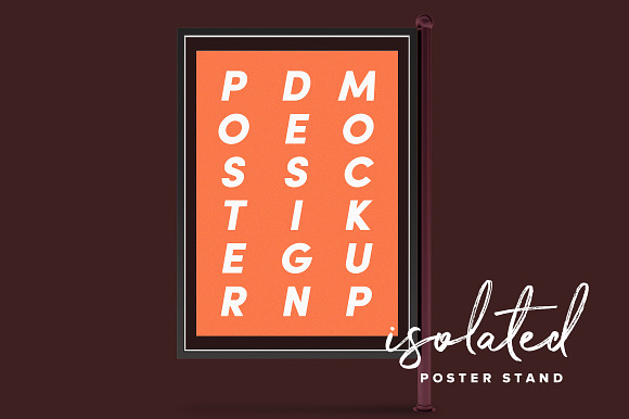 Poster Design Mockup (Bus Stop) in Print Mockups - product preview 6