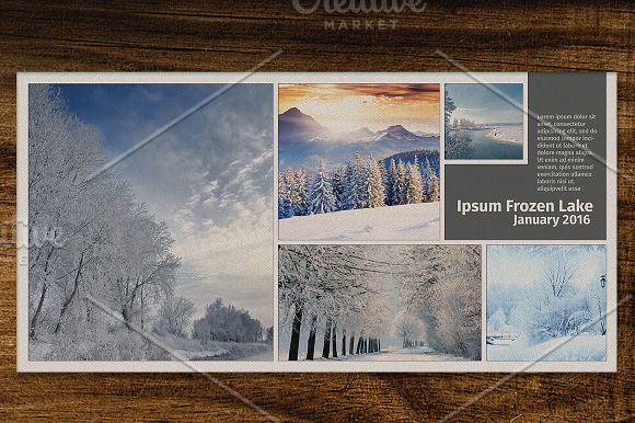 Travel Photo Album Template 7" x 7" in Templates - product preview 1