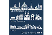 St. Petersburg, Nizhny Novgorod