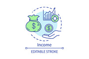 Income concept icon