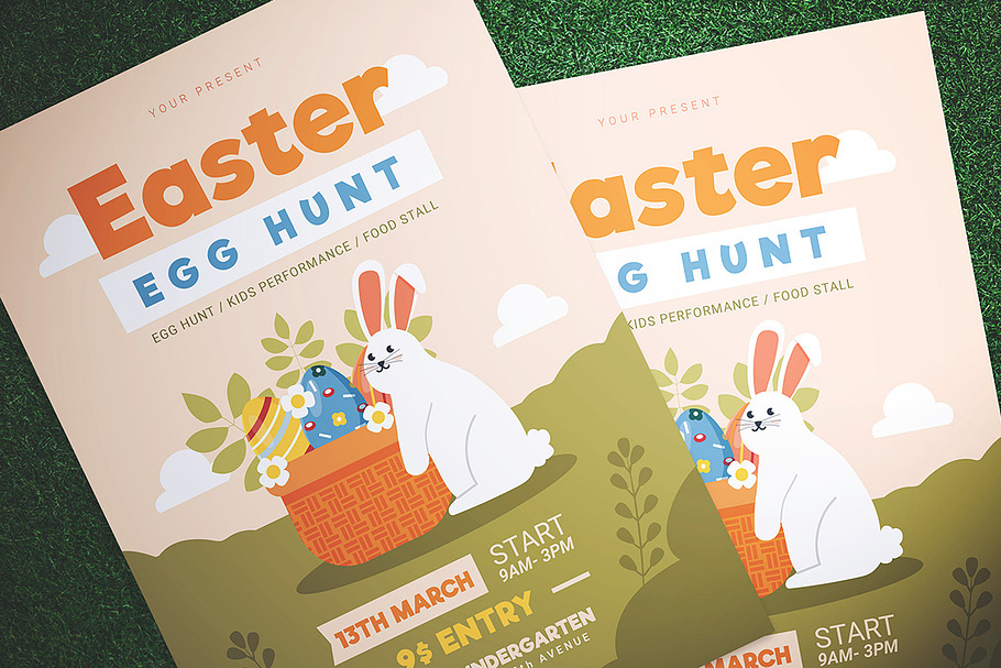 Easter Egg Hunt Flyer in Flyer Templates - product preview 8