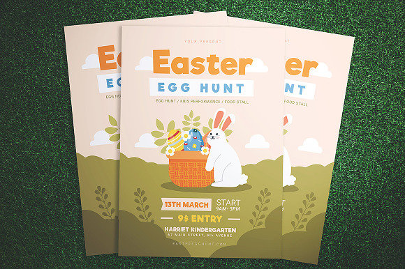 Easter Egg Hunt Flyer in Flyer Templates - product preview 1