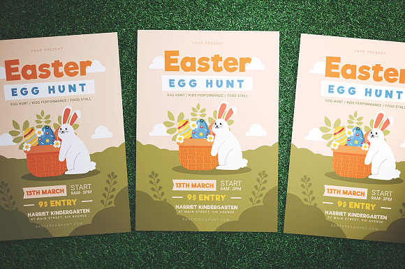 Easter Egg Hunt Flyer in Flyer Templates - product preview 2