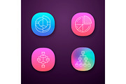 Diagrams app icons set