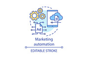 Marketing automation concept icon