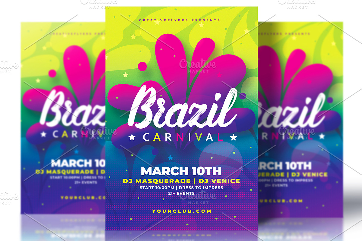 Carnival Party Flyer Template in Flyer Templates - product preview 8