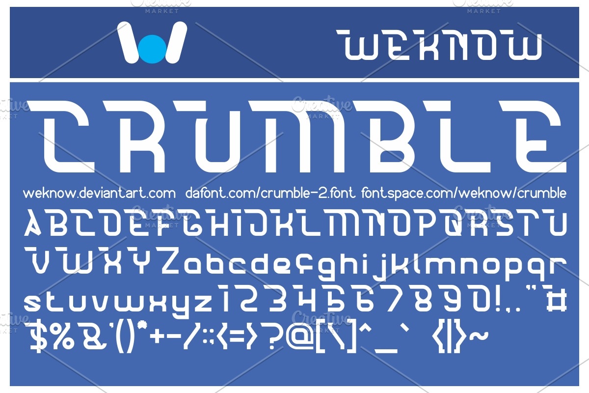crumble font in Display Fonts - product preview 8