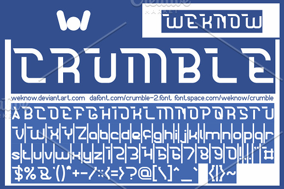 crumble font in Display Fonts - product preview 2