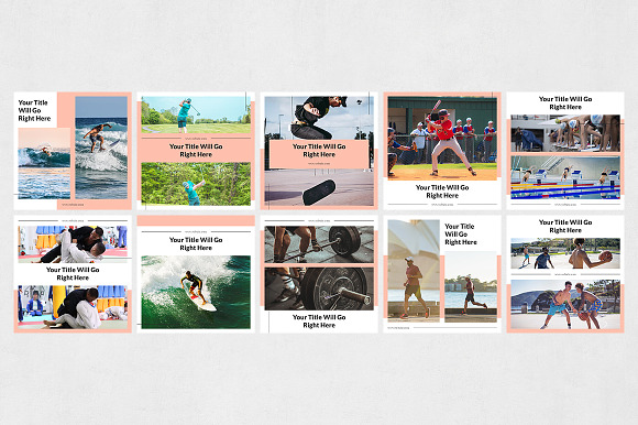Sports  Instagram Posts in Instagram Templates - product preview 7