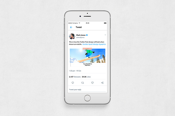 Sports Twitter Posts in Twitter Templates - product preview 5