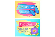 Spring Sale Poster Discount Color