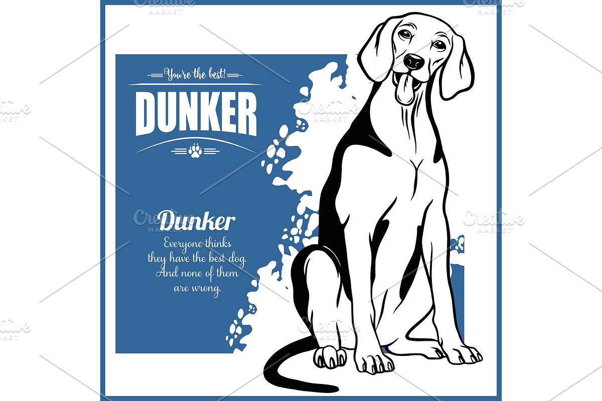 Dunker - vector template for t-shirt in Illustrations - product preview 8