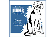 Dunker - vector template for t-shirt