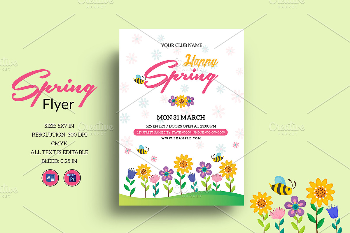 Spring Festival Flyer - V1168 in Flyer Templates - product preview 8