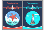 Sea Adventure and Star, Two Vector