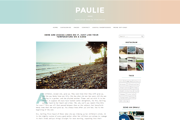 Paulie- Personal WordPress Theme in WordPress Blog Themes - product preview 2