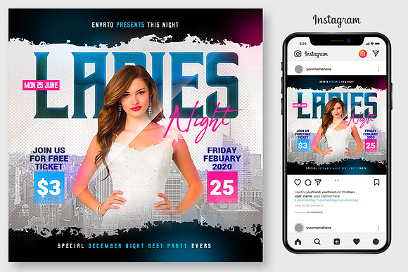 7 Sexy Party Flyers Bundle in Flyer Templates - product preview 1