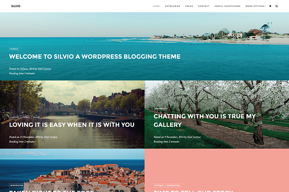 Silvio- Travel WordPress Theme in WordPress Blog Themes - product preview 1