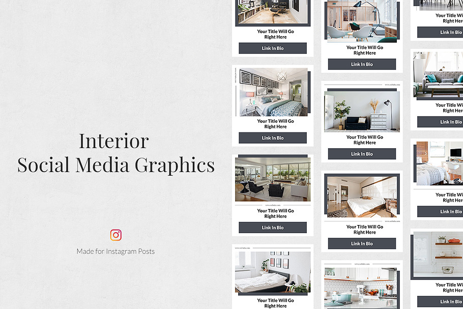 Interior Instagram Posts in Instagram Templates - product preview 8