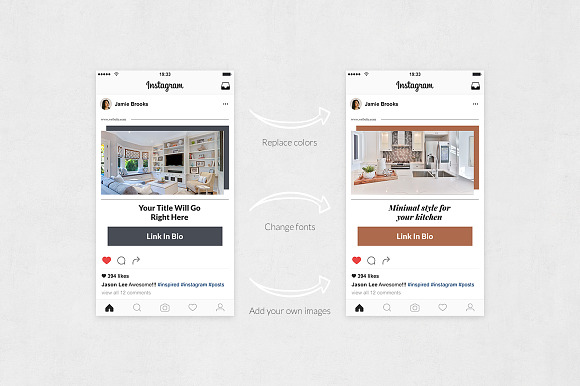 Interior Instagram Posts in Instagram Templates - product preview 4