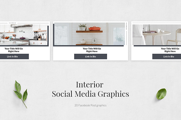 Interior Facebook Posts in Facebook Templates - product preview 1