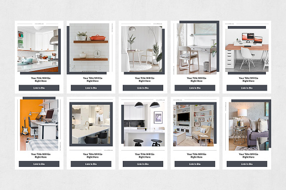 Interior Pinterest Posts in Pinterest Templates - product preview 6