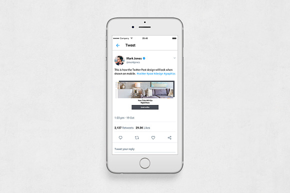 Interior Twitter Posts in Twitter Templates - product preview 5