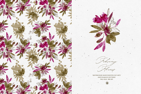 February Flowers in Illustrations - product preview 1
