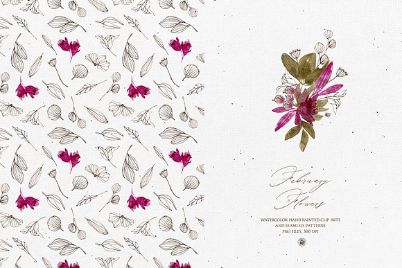 February Flowers in Illustrations - product preview 2