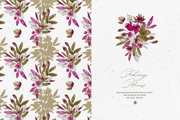 February Flowers in Illustrations - product preview 3