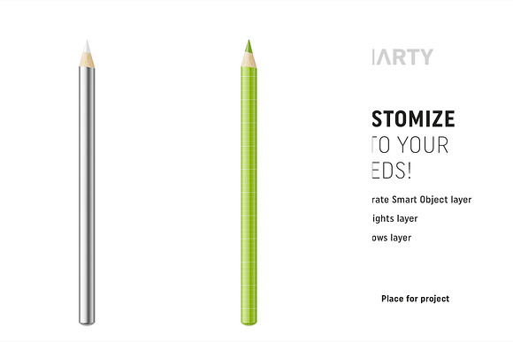Metallic eye pencil mockup in Product Mockups - product preview 1