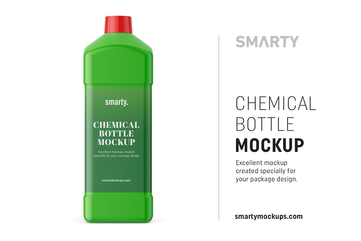 Chemical bottle mockup in Product Mockups - product preview 8